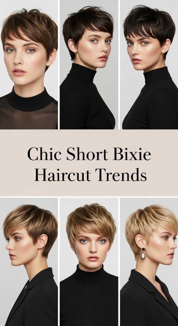 Chic Short Bixie Haircut Trends