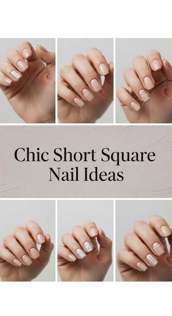Chic Short Square Nail Ideas 69de458639683