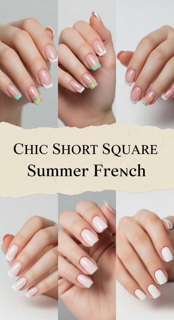 Chic Short Square Summer French 69ef3c718bffe