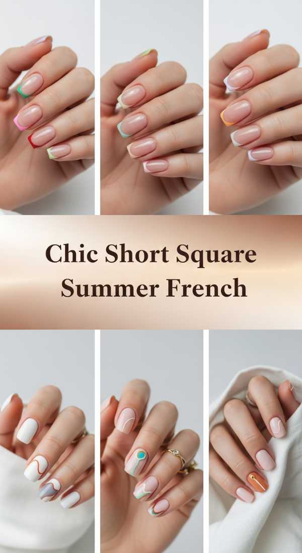 Chic Short Square Summer French 69f0cc317d975