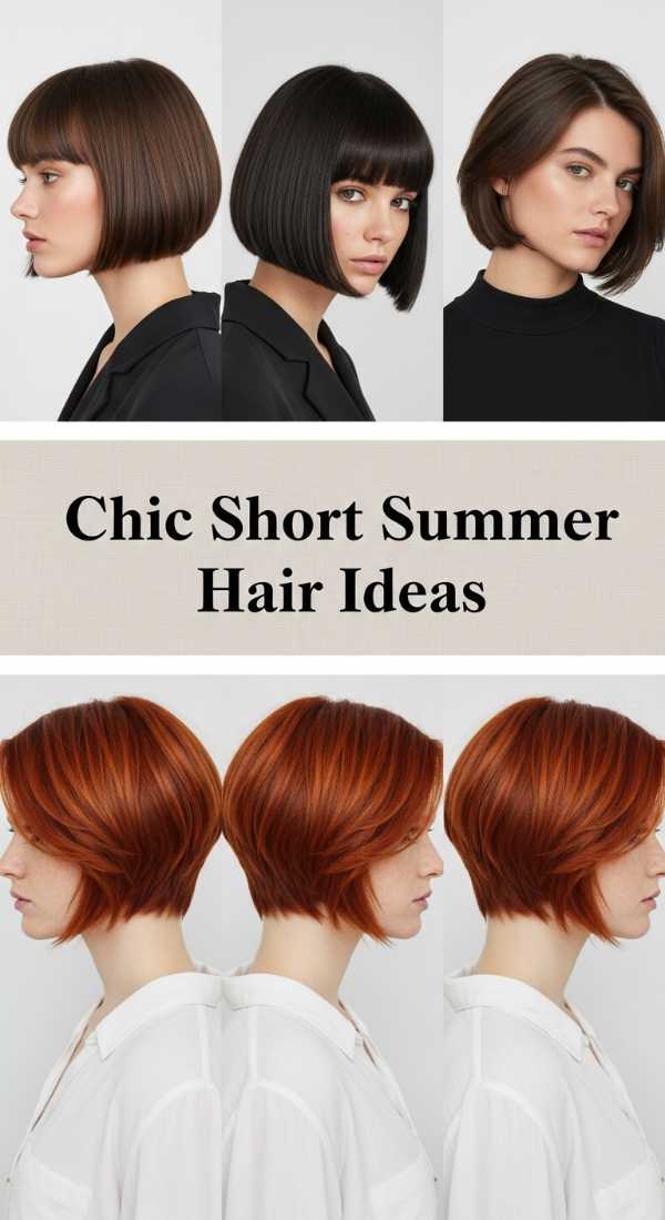 Chic Short Summer Hair Ideas 69ef4956231c4
