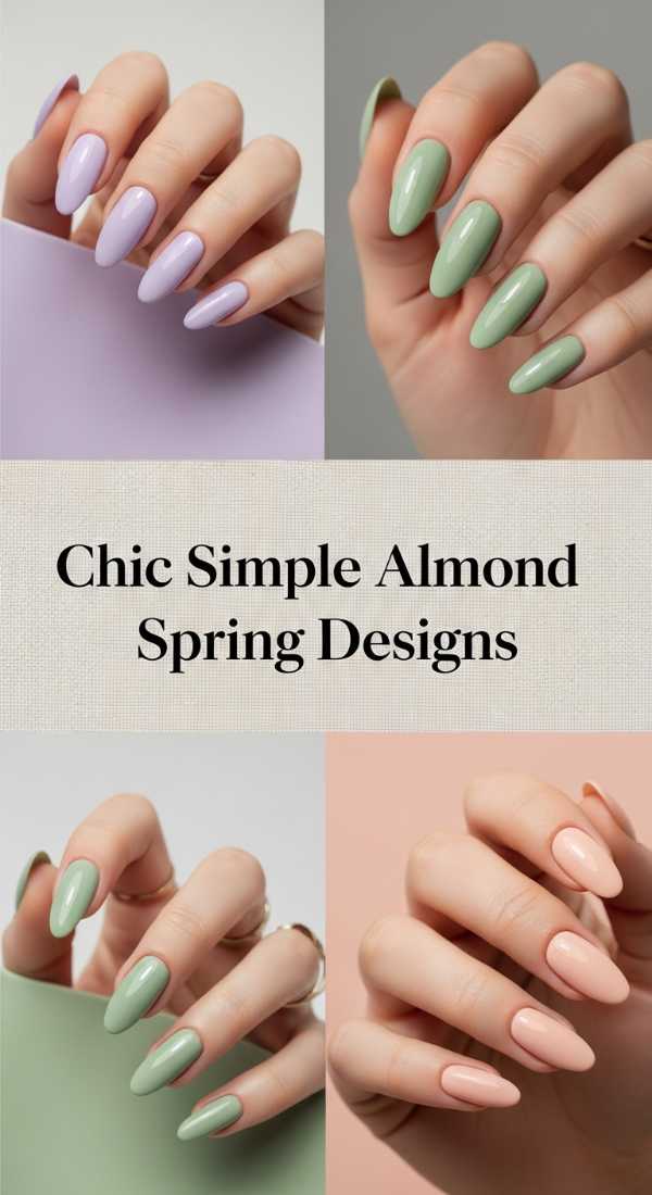 Chic Simple Almond Spring Designs