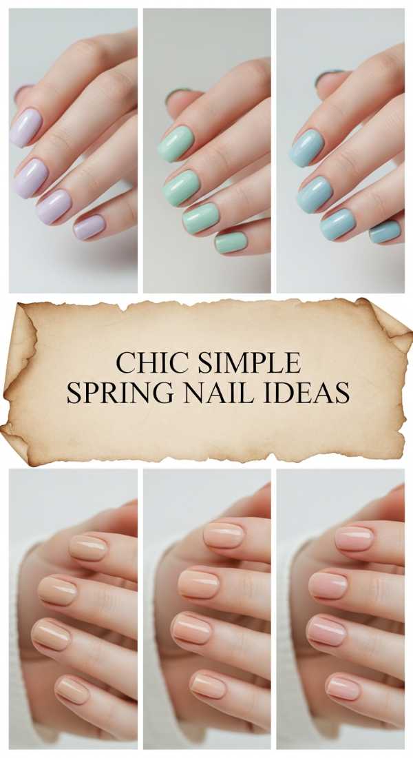 Chic Simple Spring Nail Ideas 69e4e4ae5e7be