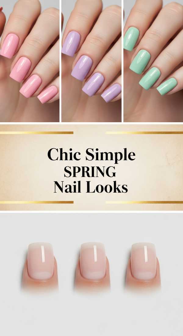 Chic Simple Spring Nail Looks 69df1ba91b41a