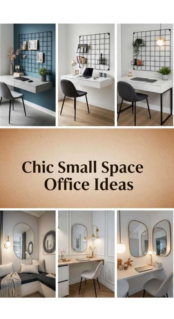 Chic Small Space Office Ideas 69e51e6adee29