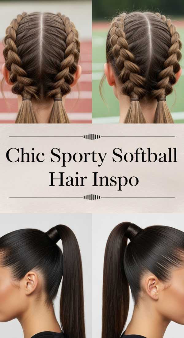 Chic Sporty Softball Hair Inspo 69ef49432812f