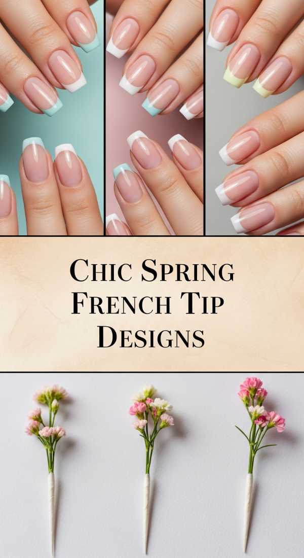 Chic Spring French Tip Designs 69ecf74d9e901