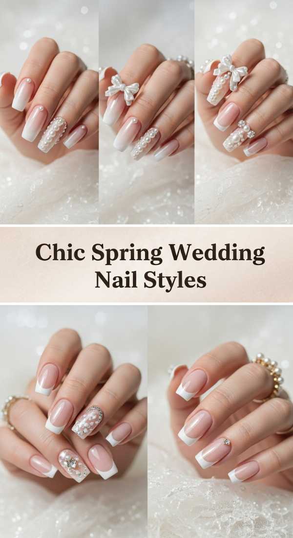 Chic Spring Wedding Nail Styles 69f32b8cb503b