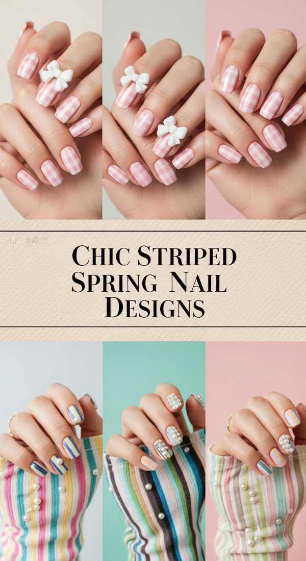 Chic Striped Spring Nail Designs 69ef3adb6063b