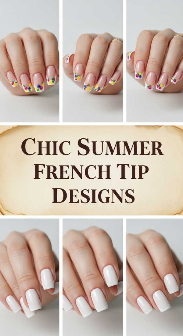 Chic Summer French Tip Designs 69f0cc48c007f