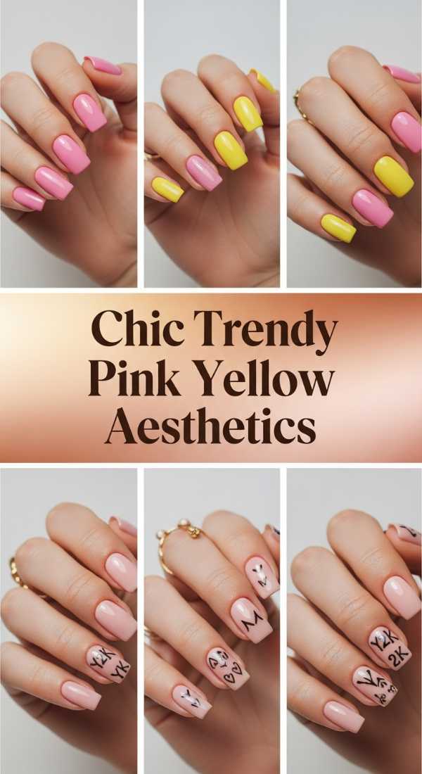 Chic Trendy Pink Yellow Aesthetics 69ece5a40c763