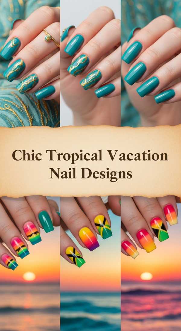 Chic Tropical Vacation Nail Designs 69e4c0e760066