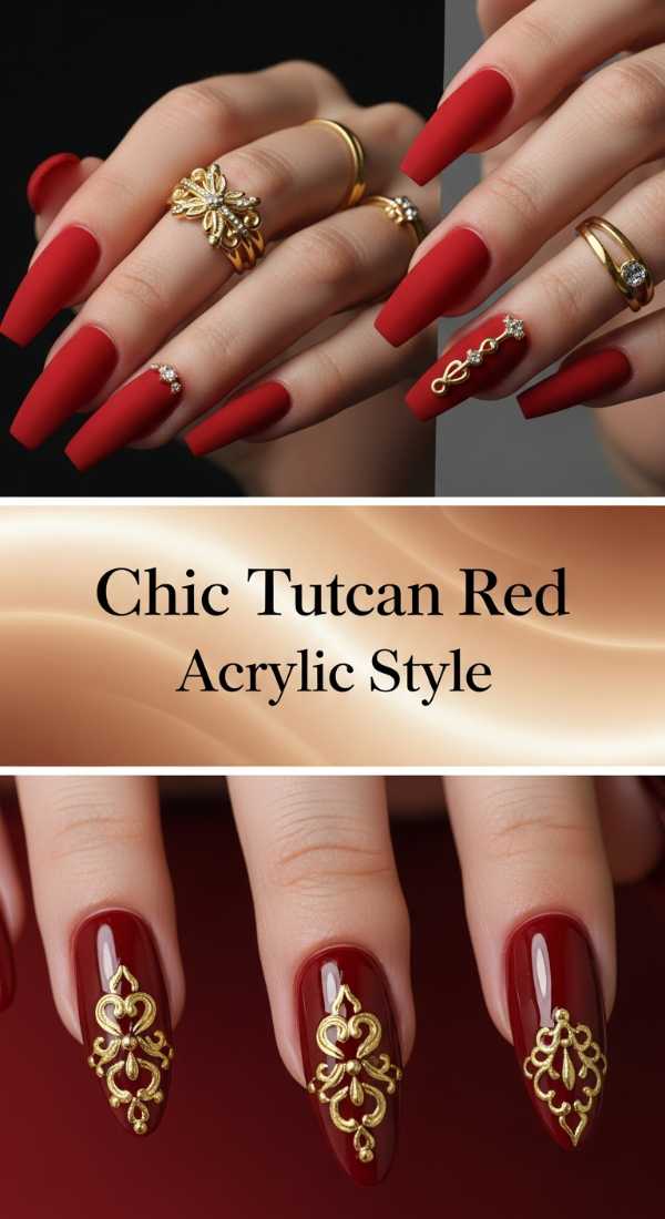 Chic Tuscan Red Acrylic Style 69e2730cc434a