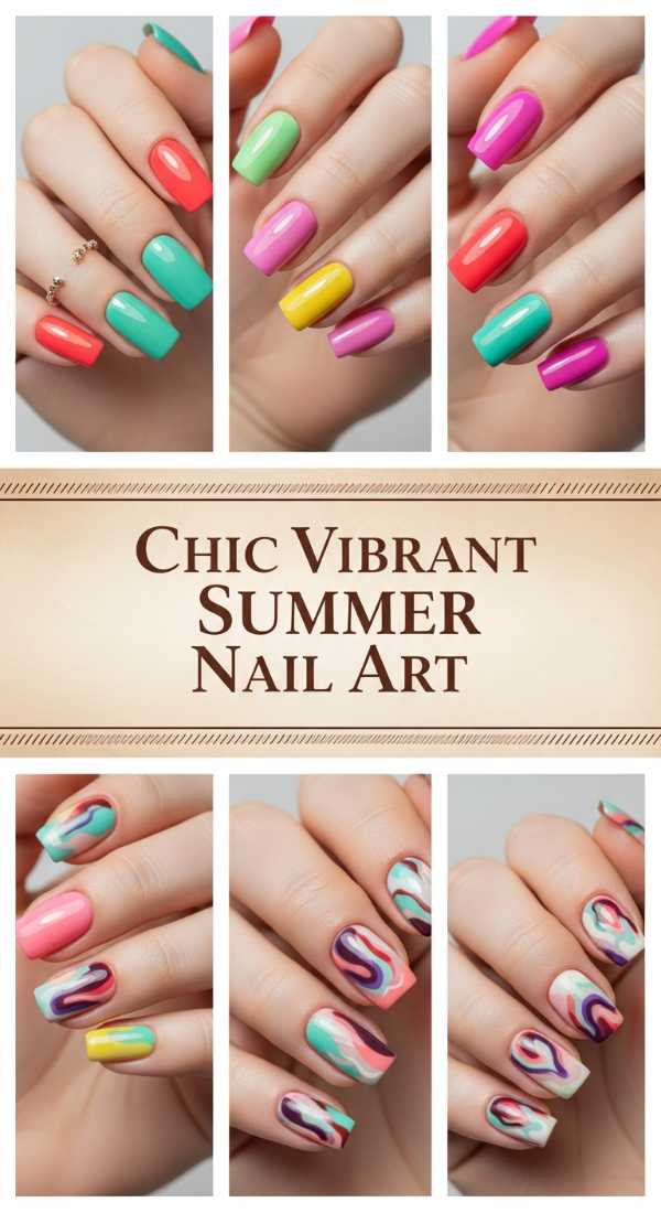 Chic Vibrant Summer Nail Art 69e6518768c20