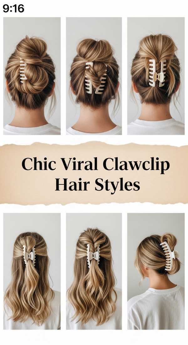 Chic Viral Clawclip Hair Styles 69eb9677dd341