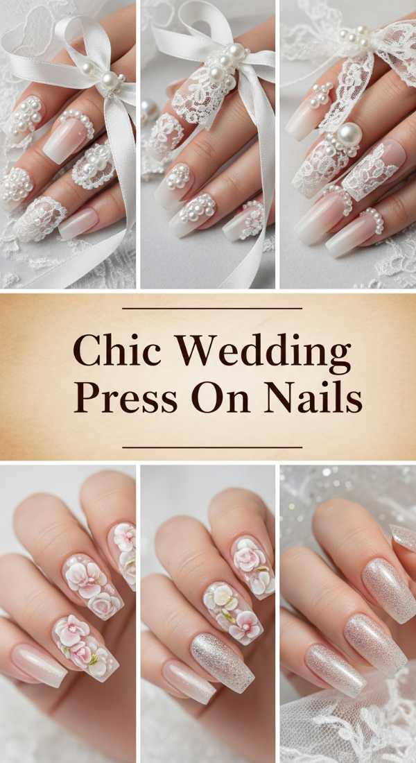 Chic Wedding Press On Nails 69e4e491ea5d9