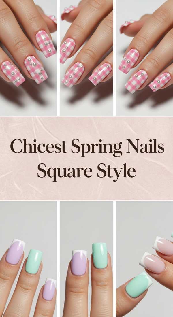 Chicest Spring Nails Square Style 69df3ab7a2efc