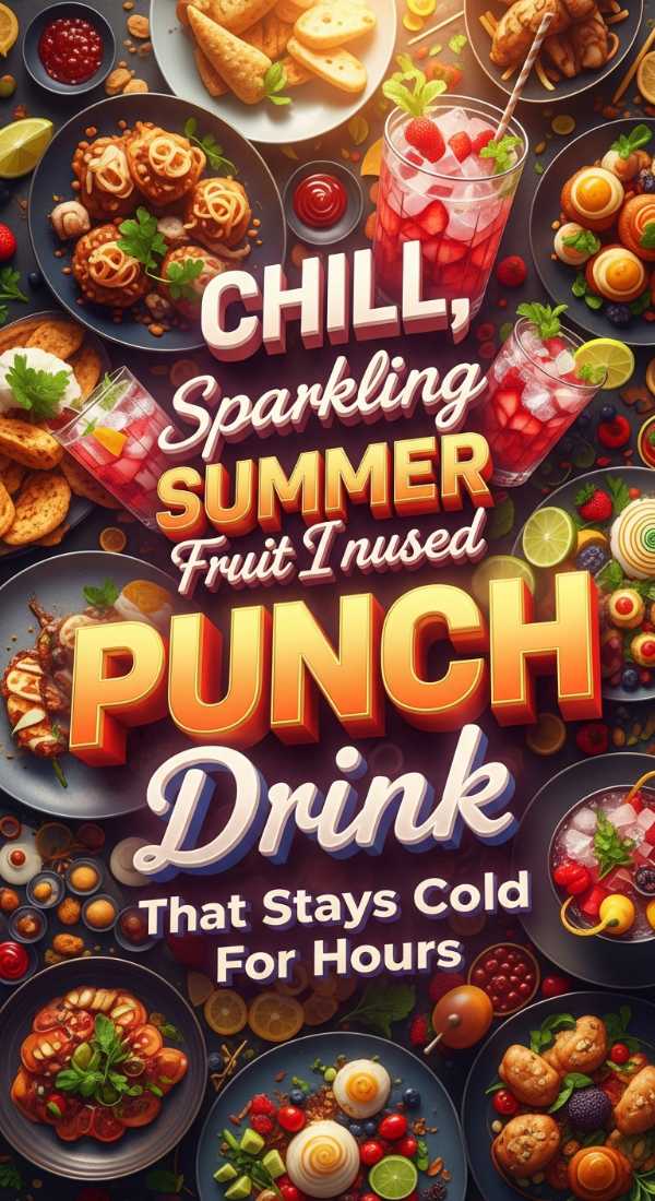 Chill Sparkling Summer Punch For Party Guests 69df1b56ec54a
