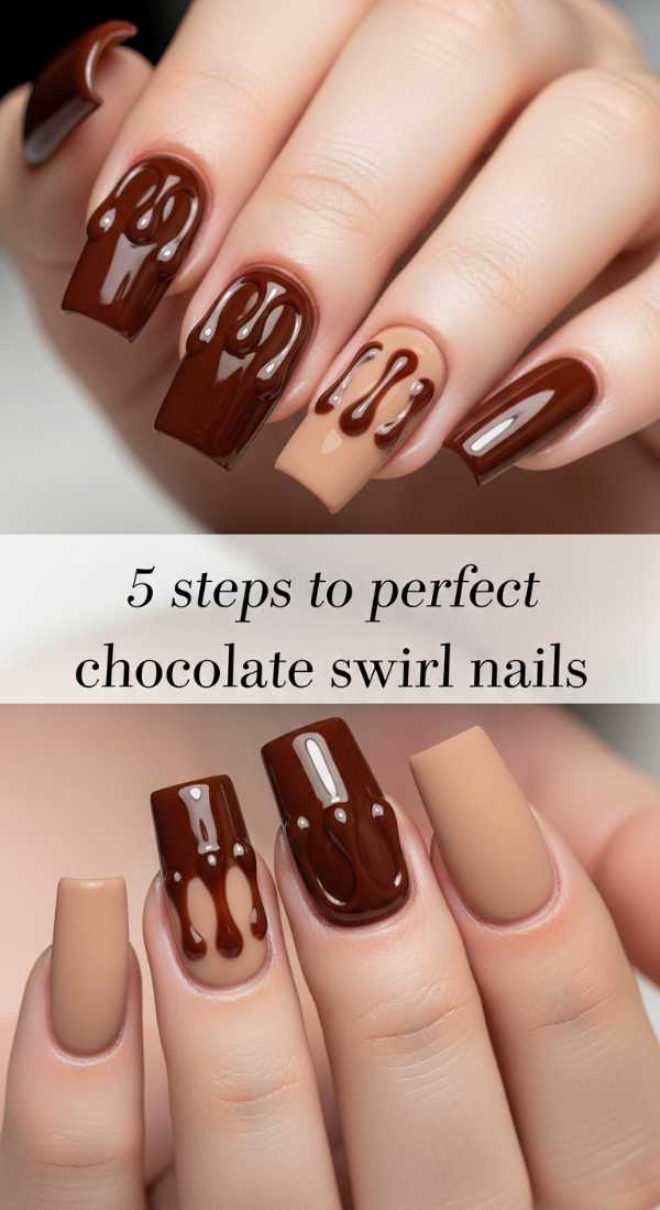 Chocolate Drip Brown Nail Tutorial 69e31ef3e5b34