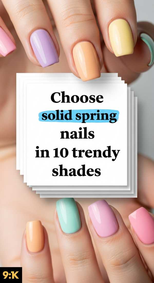 Choose Solid Spring Nails In 10 Trendy Shades 69efb15e77f40