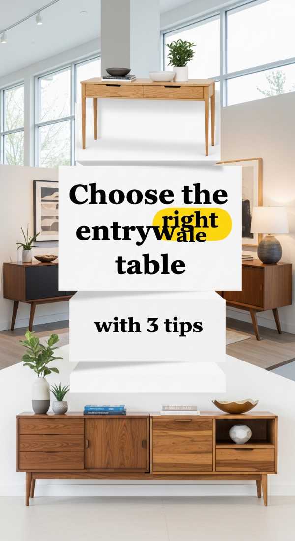 Choose The Right Entryway Table With 3 Tips 69f1b1df99fb3