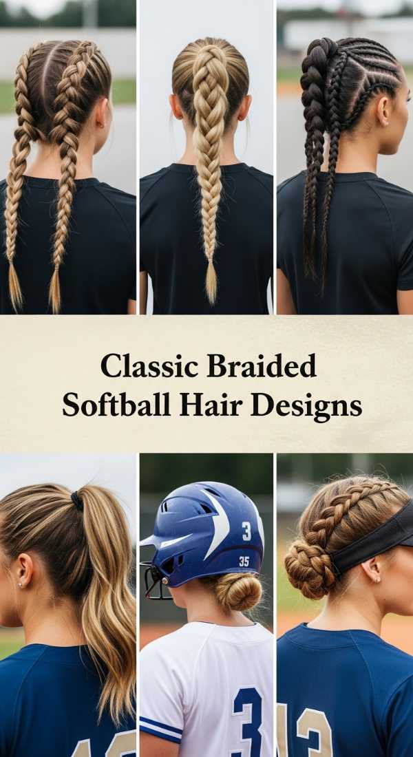 Classic Braided Softball Hair Designs 69e9d412cc197