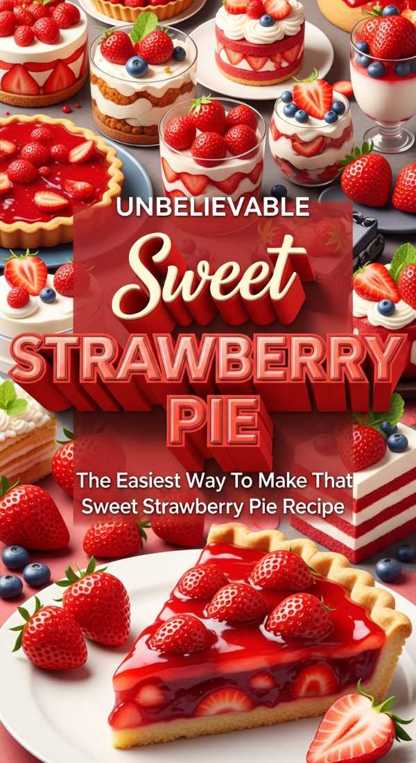 Classic Fresh Strawberry Pie Recipe Just Like Shoneys 69e5cc9925681