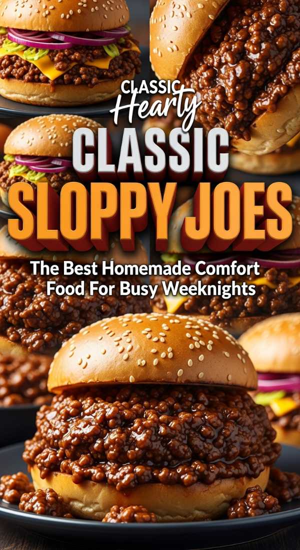 Classic Hearty Sloppy Joes Homemade Comfort Food 69eb22e481355