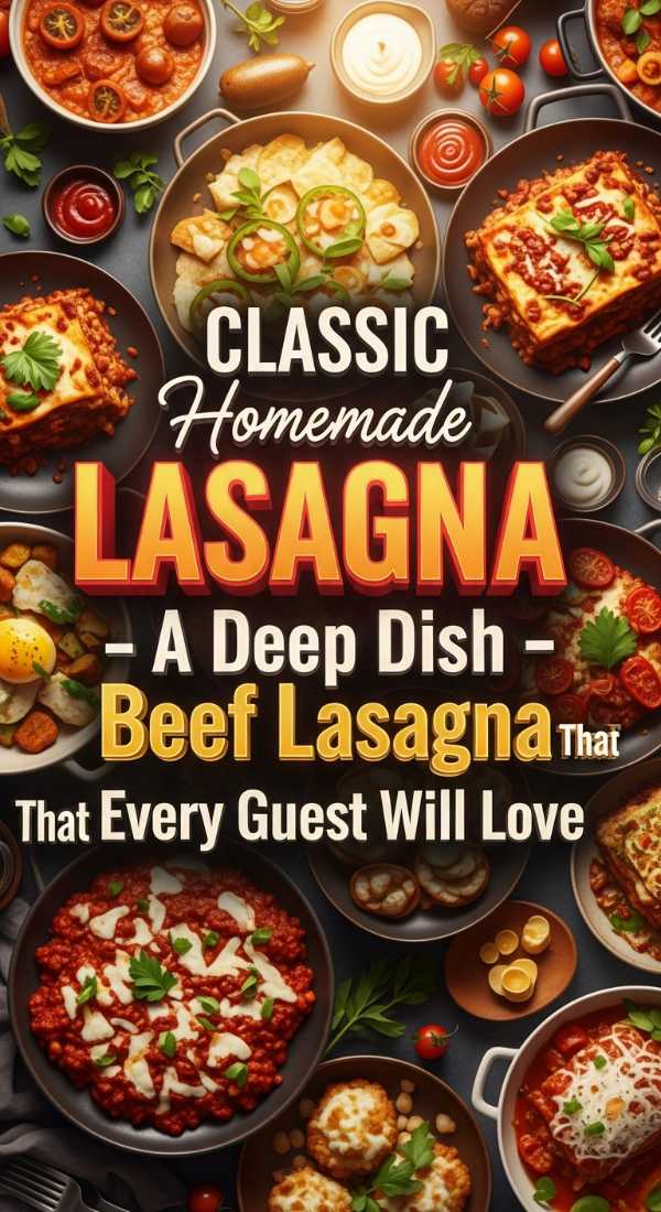 Classic Homemade Deep Dish Lasagna 69e4a6f821f92
