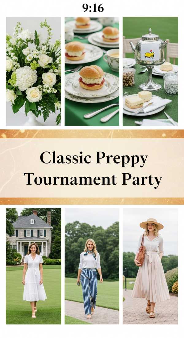 From Guest List to Glam: The Ultimate Chic Celebration Blueprint Classic Preppy Masters Tournament Party 69df235aa83ff