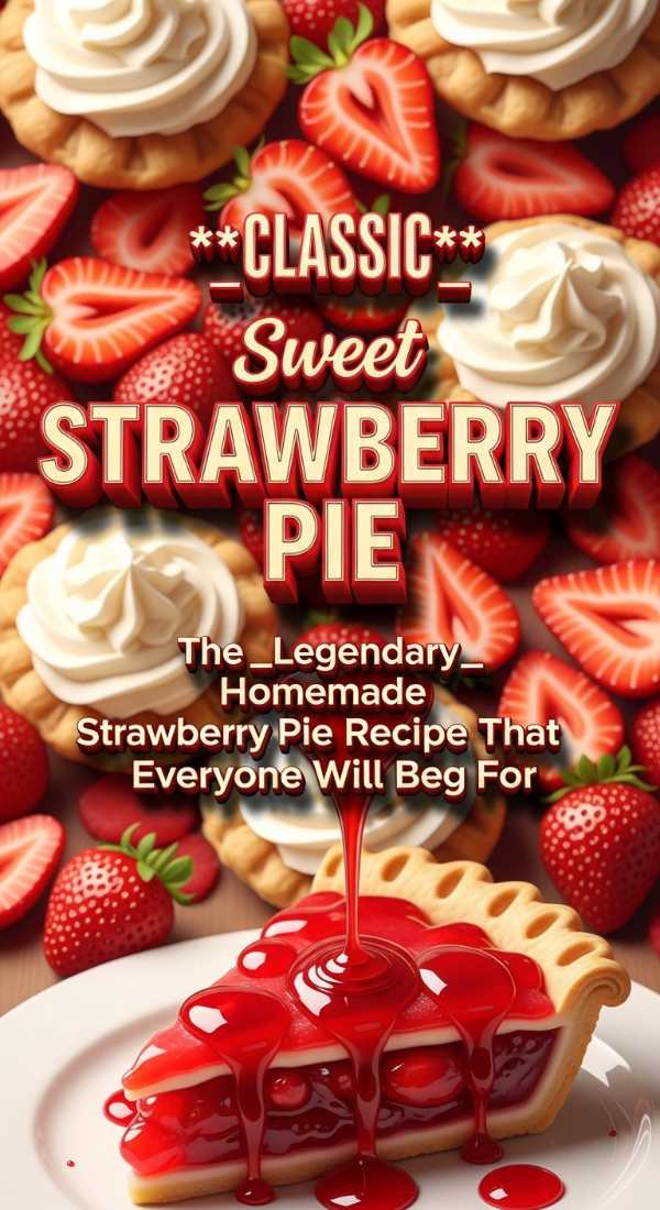 Classic Sweet Strawberry Pie Recipe 69ef8e4bd41d0