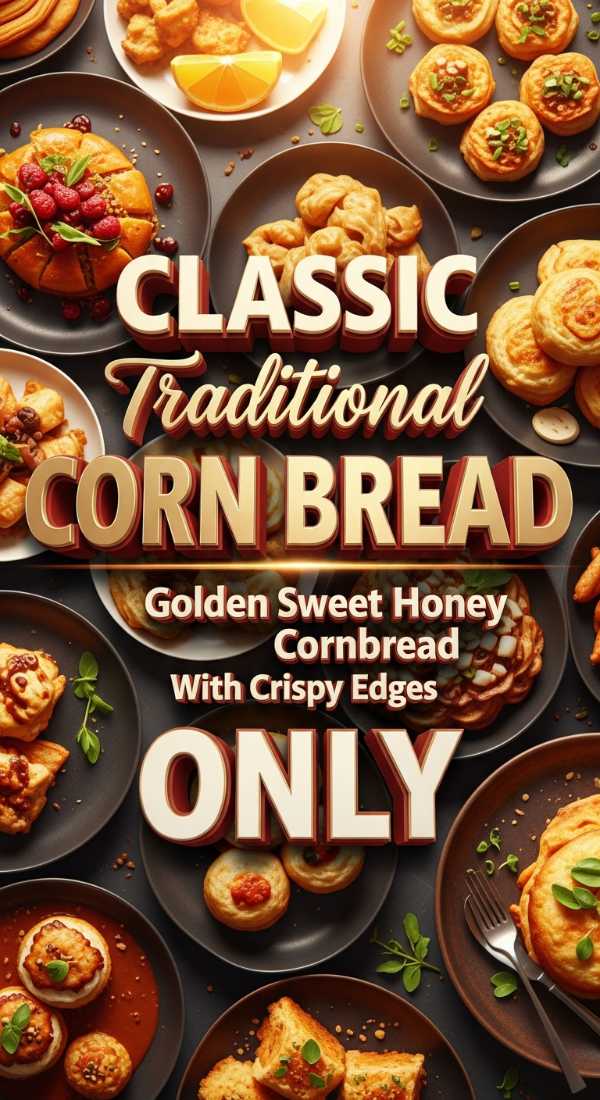 Classic Traditional Corn Bread With Golden Honey 69df1b574179e