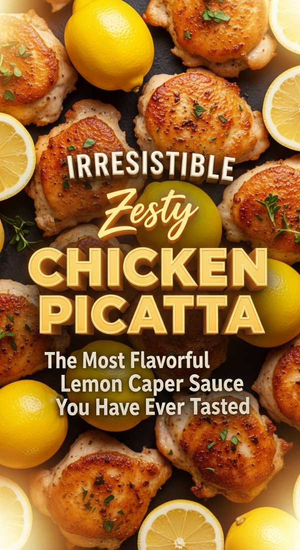 Classic Zesty Chicken Picatta With Lemon Caper Sauce