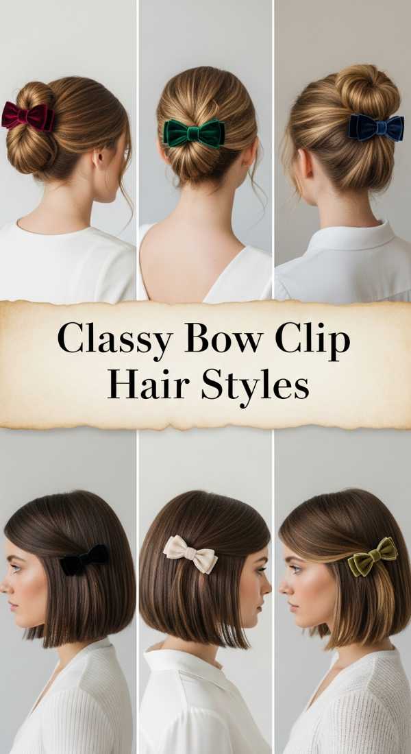 Classy Bow Clip Hair Styles 69e4f66f0cf01