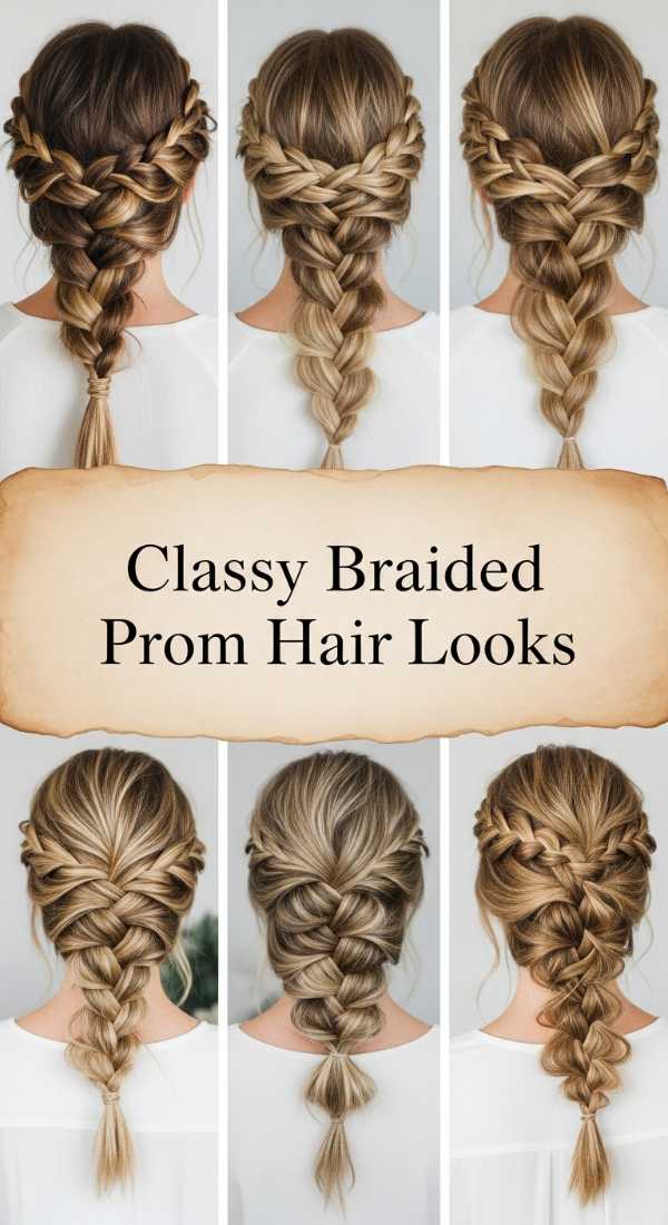Classy Braided Prom Hair Looks 69f0e315a742d