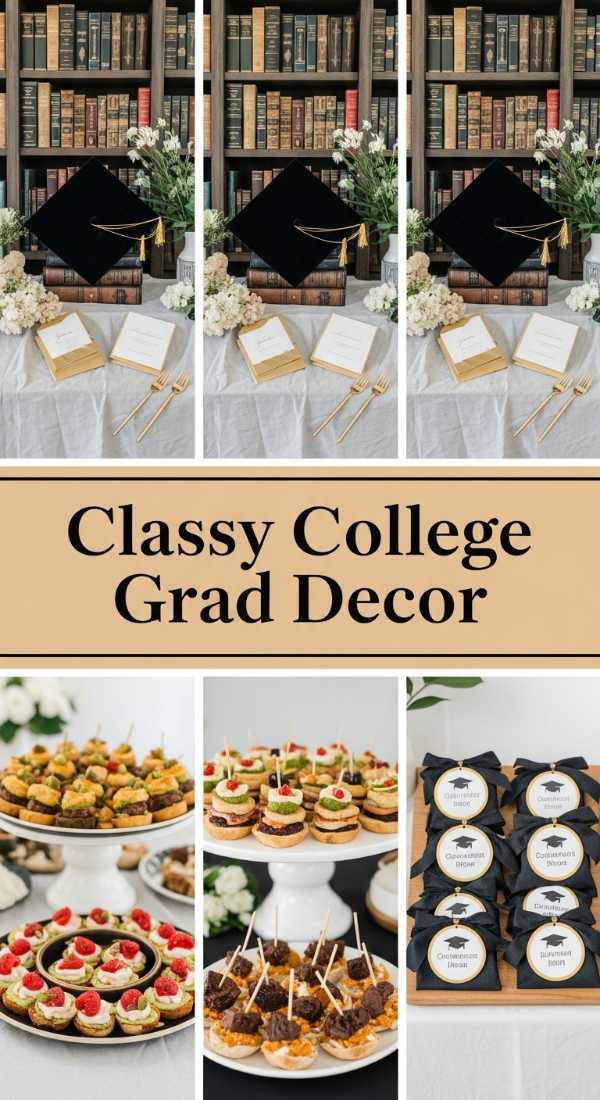 Classy College Grad Decor 69df2352603d4