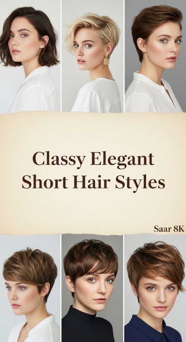 Sunkissed & Sizzling: The Ultimate Summer Hair Trends You Need to Try Classy Elegant Short Hair Styles 69df3fd61203d