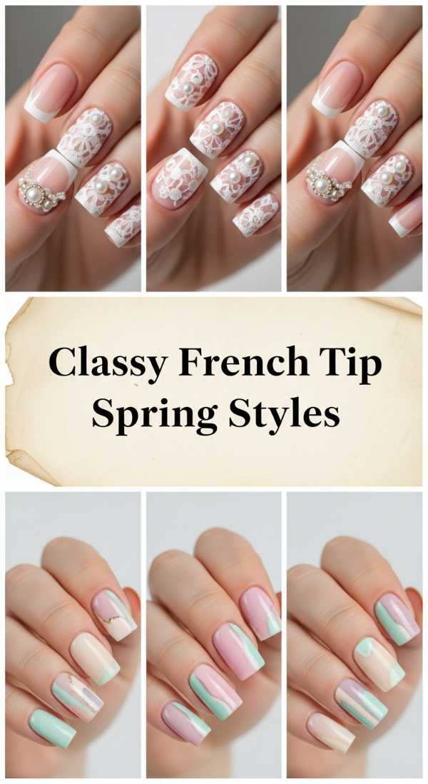 Classy French Tip Spring Styles 69df3ac461a6a