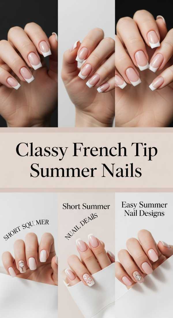 Classy French Tip Summer Nails 69f0ca540aa77