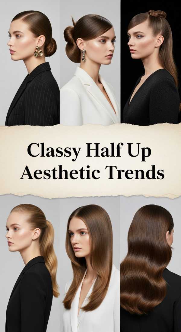 Classy Half Up Aesthetic Trends 69e4f6738424b