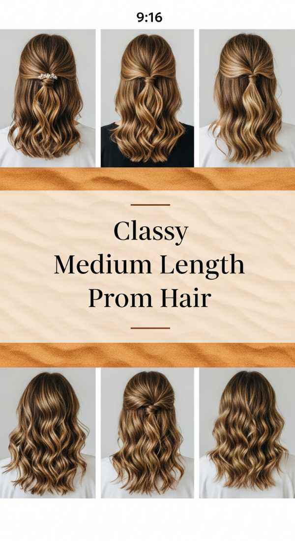 Classy Medium Length Prom Hair 69f33d813bd85