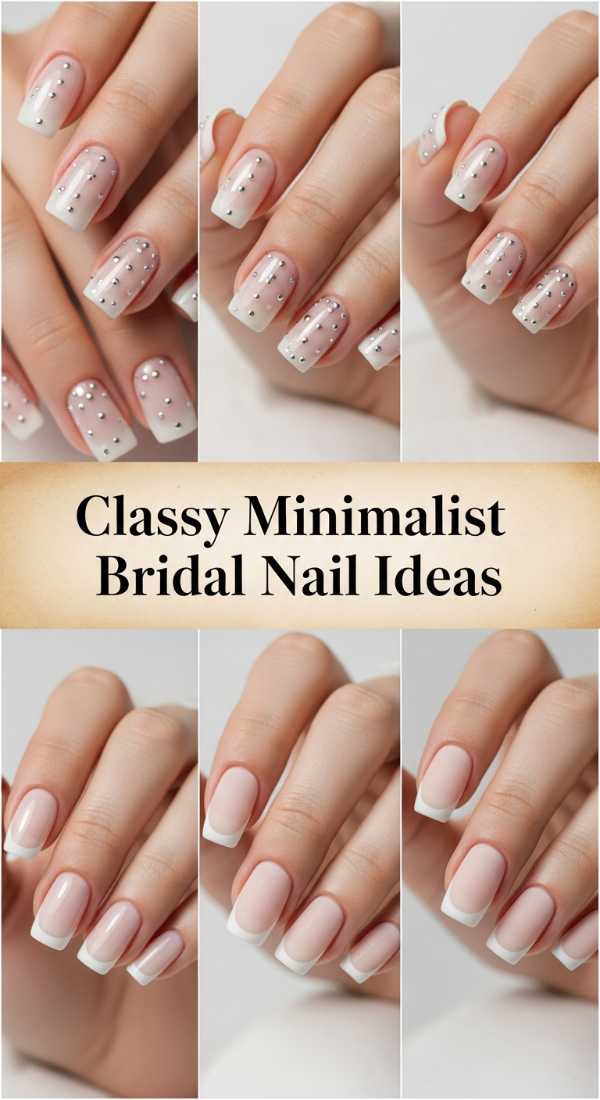 Classy Minimalist Bridal Nail Ideas 69e4e49c2311d