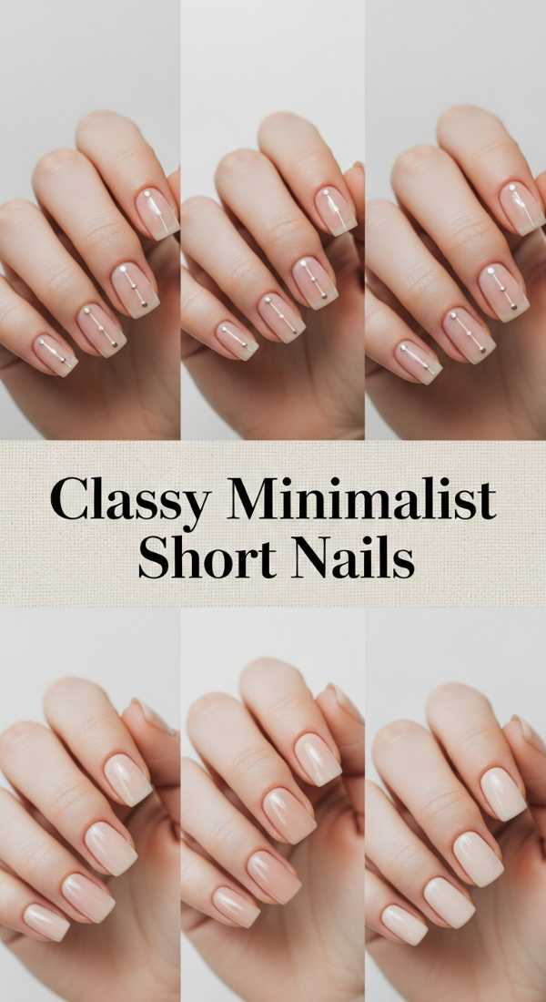 Classy Minimalist Short Nails 69df3ac2761ba