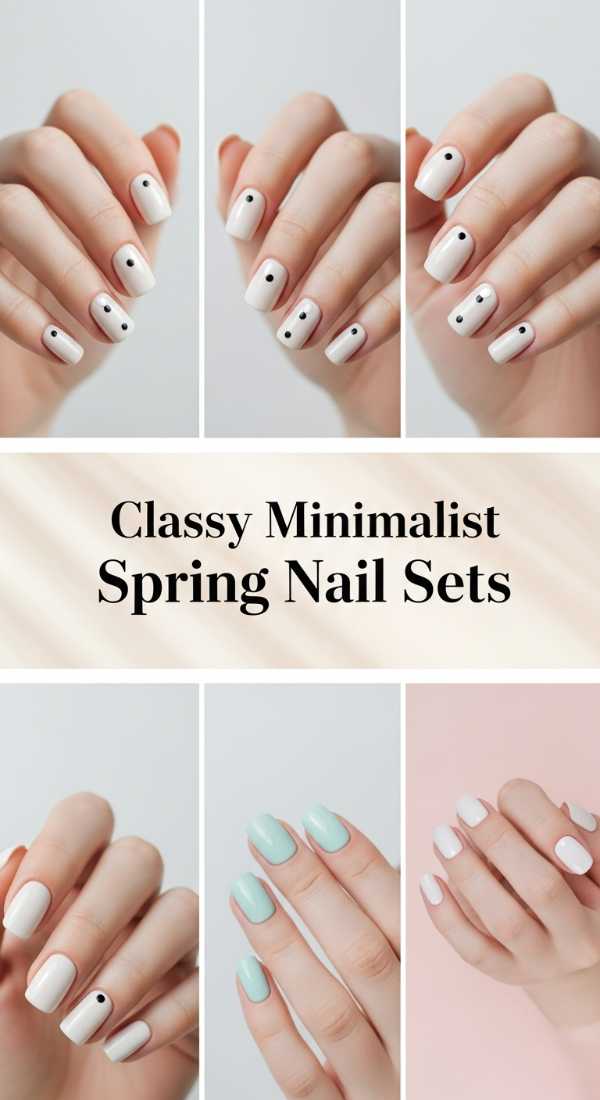Classy Minimalist Spring Nail Sets 69f32b659c771