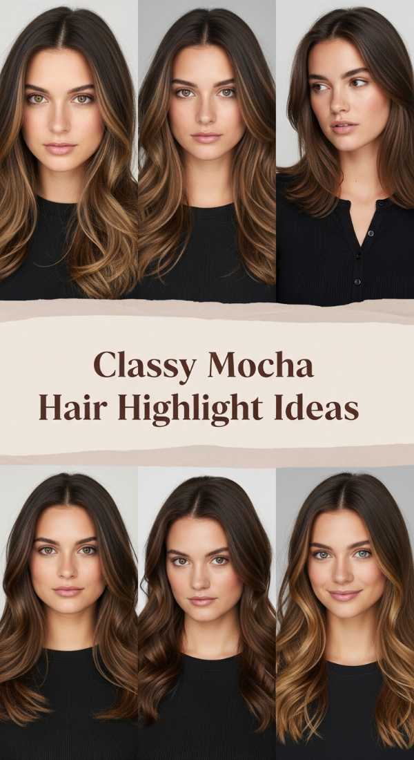Classy Mocha Hair Highlight Ideas 69ecef938157a