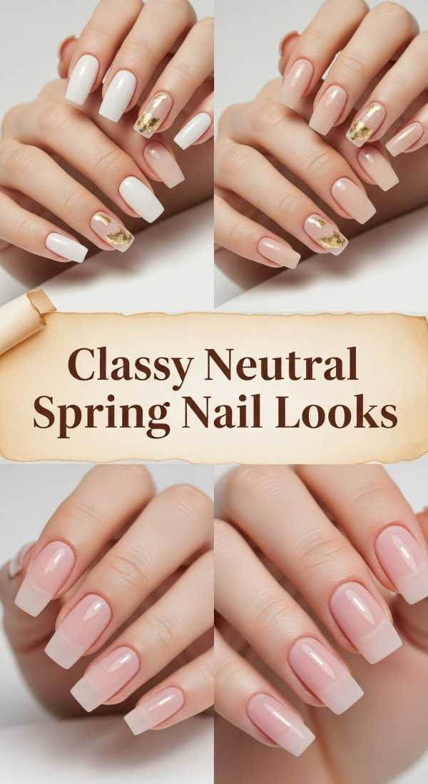 Classy Neutral Spring Nail Looks 69e5f3ec41180