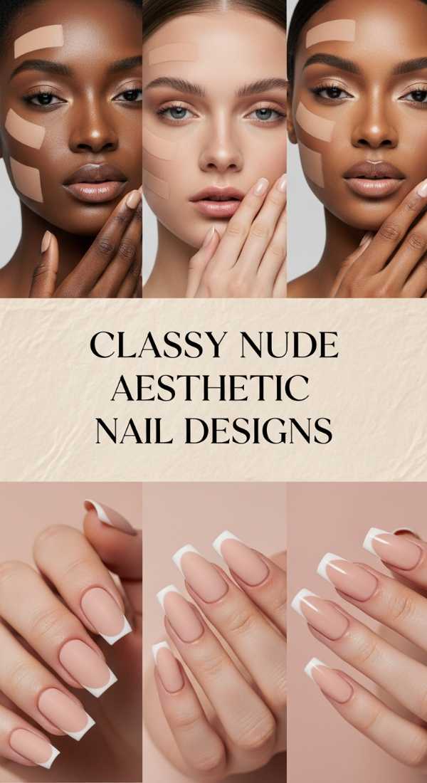 Classy Nude Aesthetic Nail Designs 69eb72712924d