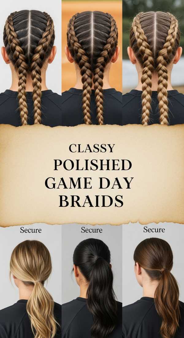 Classy Polished Game Day Braids 69ef492f5dc99
