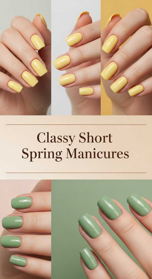 Classy Short Spring Manicures 69de458b9b974