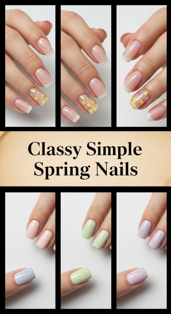 Classy Simple Short Spring Nails 69e5f3e00a598